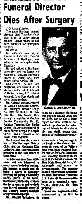 Obituary Newspaper clipping from Mar 26, 1976 5797846