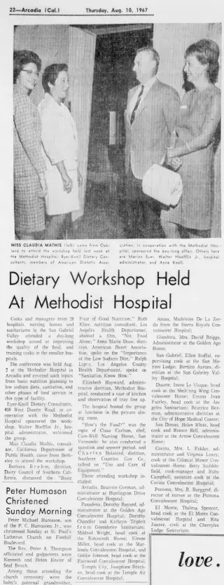 other Newspaper clipping from Aug 10, 1967 5798311