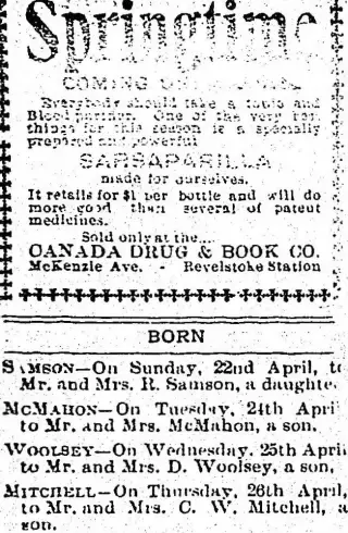 Birth Newspaper clipping from Apr 27, 1900 5798688