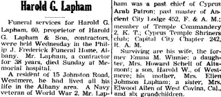 Obituary Newspaper clipping from May 19, 1967 5798842