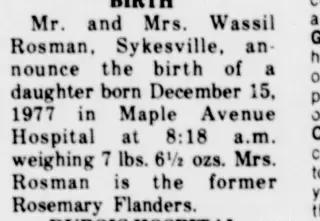 Birth Newspaper clipping from Dec 16, 1977 5798845