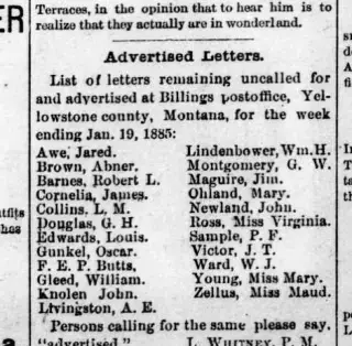 other Newspaper clipping from Jan 24, 1885 5798962