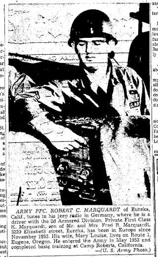 Military Newspaper clipping from Nov 18, 1954 5799058