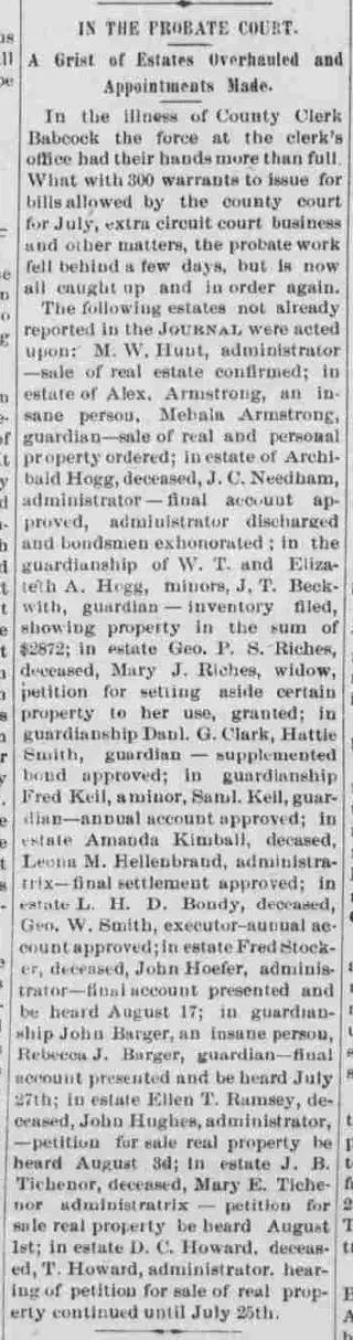 other Newspaper clipping from Jul 17, 1891 5799199