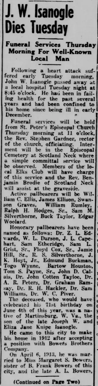 Obituary Newspaper clipping from Jan 24, 1946 5799294