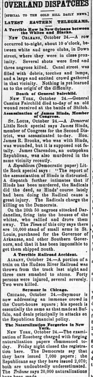 other Newspaper clipping from Oct 26, 1868 5799612