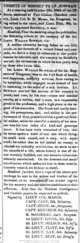 other Newspaper clipping from Nov 2, 1844 5800190