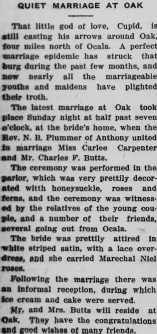 Marriage Newspaper clipping from May 15, 1914 5800210