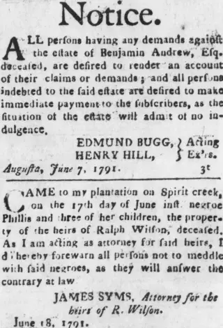 other Newspaper clipping from Jul 9, 1791 5800419