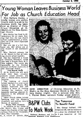 other Newspaper clipping from Oct 2, 1958 5800798