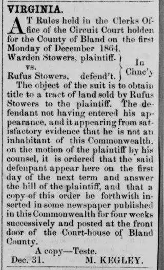other Newspaper clipping from Dec 30, 1864 5800837