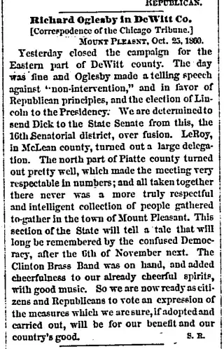 other Newspaper clipping from Oct 29, 1860 5801120