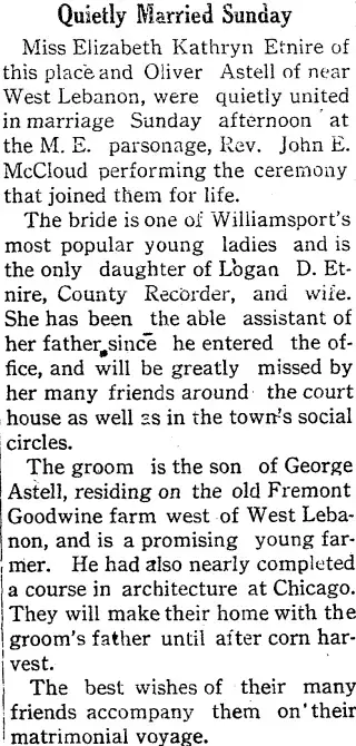 other Newspaper clipping from Dec 6, 1917 5801127