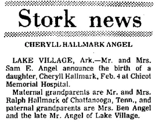 Birth Newspaper clipping from Feb 11, 1970 5801244