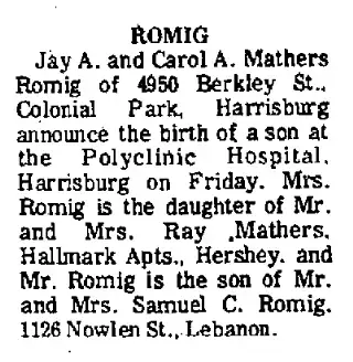 Birth Newspaper clipping from Sep 23, 1972 5801398