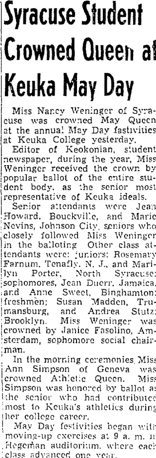 other Newspaper clipping from May 16, 1954 5801569