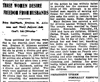 Divorce Newspaper clipping from Aug 16, 1927 5801668