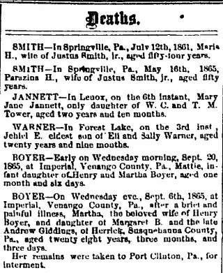other Newspaper clipping from Oct 17, 1865 5801852