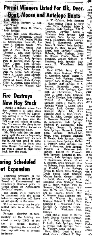 other Newspaper clipping from Aug 9, 1973 5801904