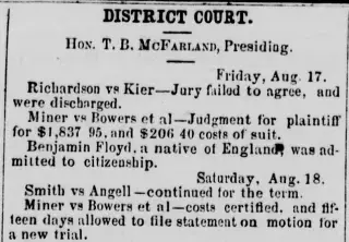 other Newspaper clipping from Aug 25, 1866 5801955