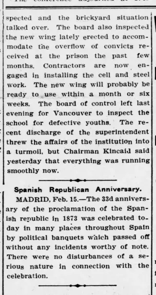 other Newspaper clipping from Feb 15, 1906 5801984