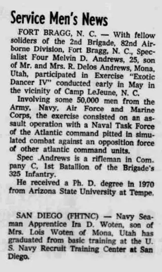 Military Newspaper clipping from Jun 17, 1971 5802047