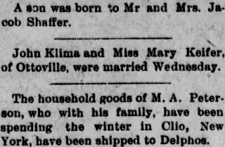 Marriage Newspaper clipping from May 13, 1904 5802218