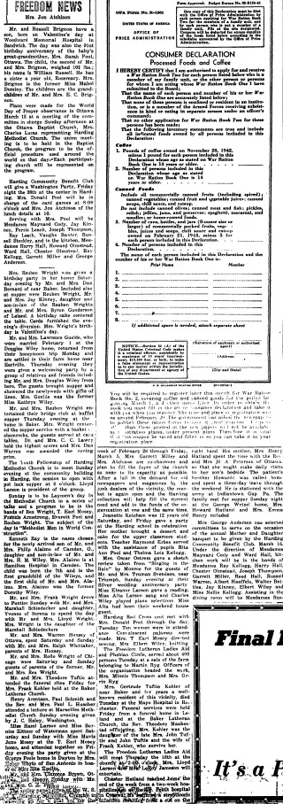 Birth Newspaper clipping from Feb 18, 1943 5802446