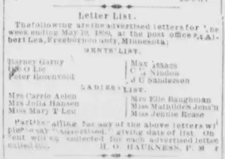 other Newspaper clipping from May 15, 1890 5802532