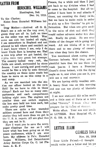 other Newspaper clipping from Dec 20, 1918 5802690