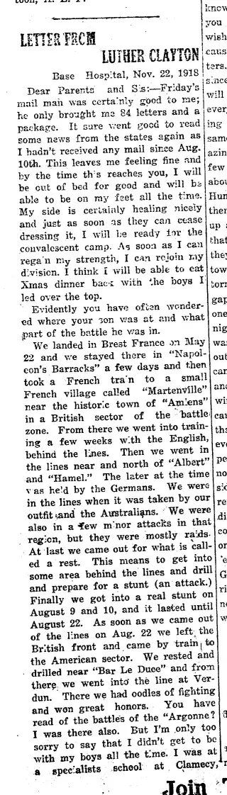 other Newspaper clipping from Dec 20, 1918 5802851