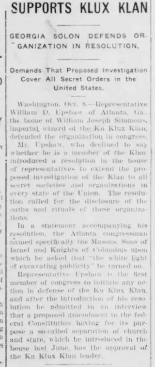 other Newspaper clipping from Oct 8, 1921 5803217