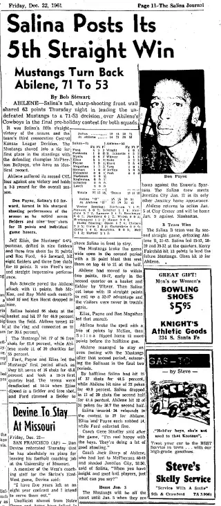 other Newspaper clipping from Dec 22, 1961 5803266