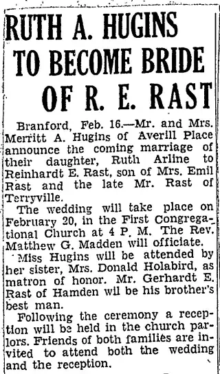 Marriage Newspaper clipping from Jan 2, 1944 5803320