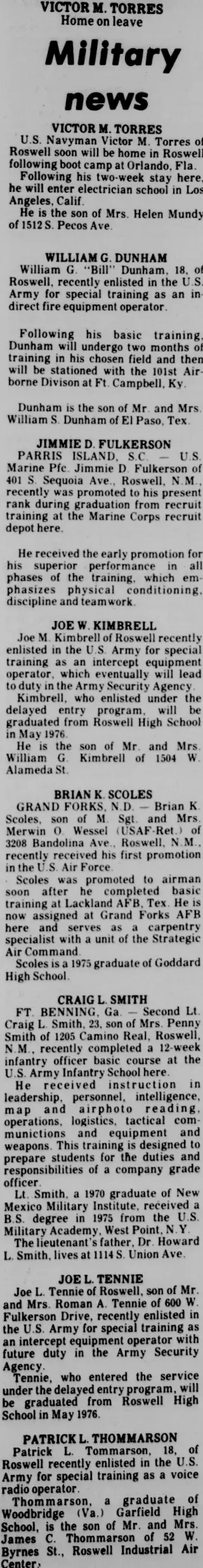 other Newspaper clipping from Nov 27, 1975 5803870