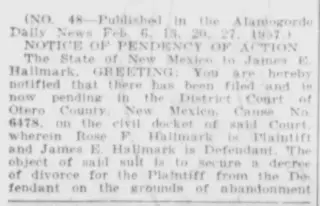 Divorce Newspaper clipping from Feb 13, 1957 5803936