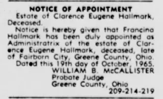 other Newspaper clipping from Nov 9, 1965 5803983