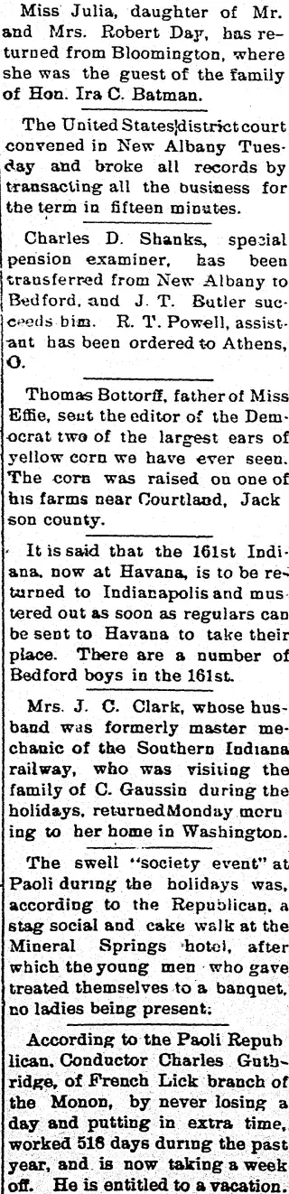 other Newspaper clipping from Jan 6, 1899 5804042