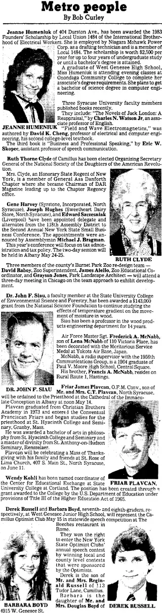 other Newspaper clipping from May 1, 1983 5804345