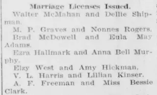Marriage Newspaper clipping from Sep 14, 1921 5804750