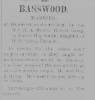 Marriage Newspaper clipping from Dec 12, 1895 5804922