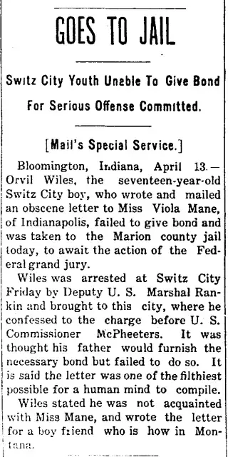 other Newspaper clipping from Apr 17, 1908 5805042