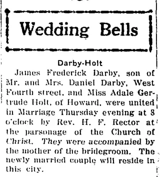 Marriage Newspaper clipping from Jan 4, 1930 5805222