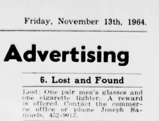 other Newspaper clipping from Nov 13, 1964 5805660