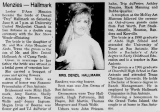 Marriage Newspaper clipping from Jun 23, 1996 5805832