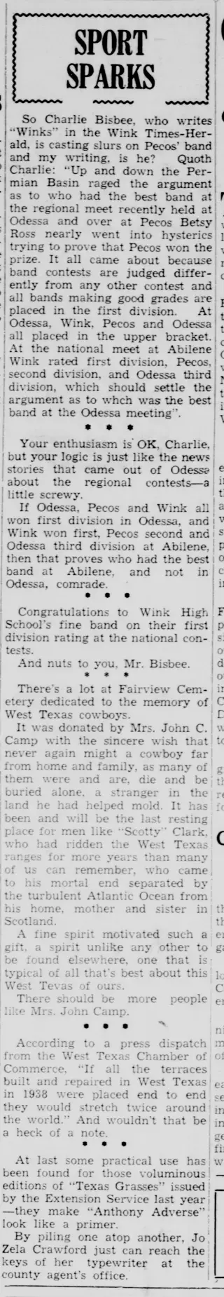 other Newspaper clipping from May 12, 1939 5805859