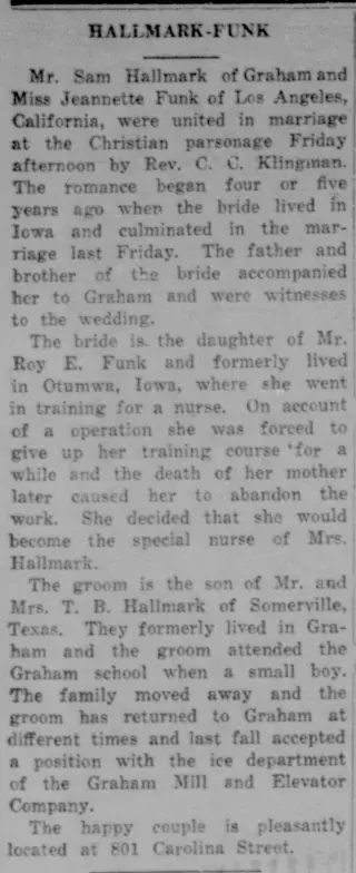 Marriage Newspaper clipping from Sep 3, 1925 5805879