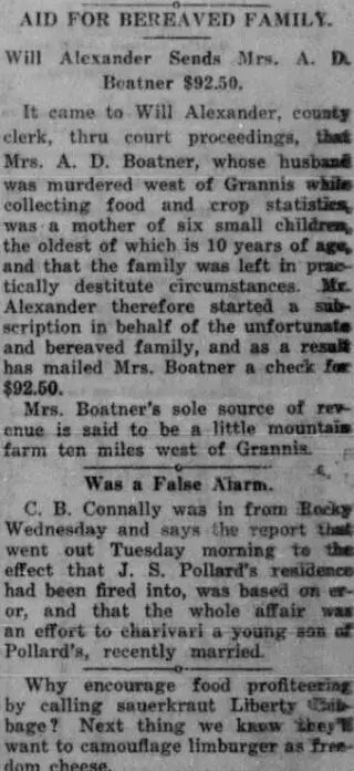 Crime Newspaper clipping from May 30, 1918 5806025