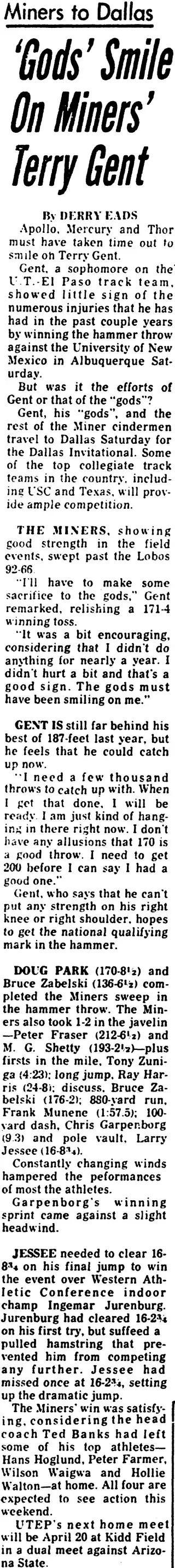 other Newspaper clipping from Mar 25, 1974 5806047