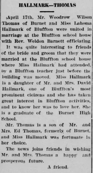Marriage Newspaper clipping from Apr 29, 1937 5806356